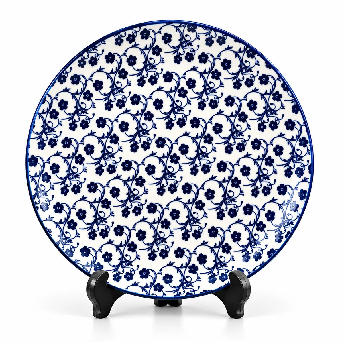 Turkish Retro Ceramic Dinner Plate – 10 Inch