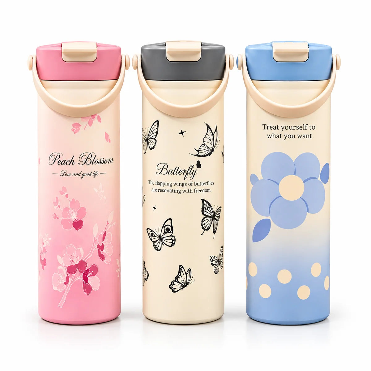 Travel Coffee Tumbler with Sipping Lid – Random Colours