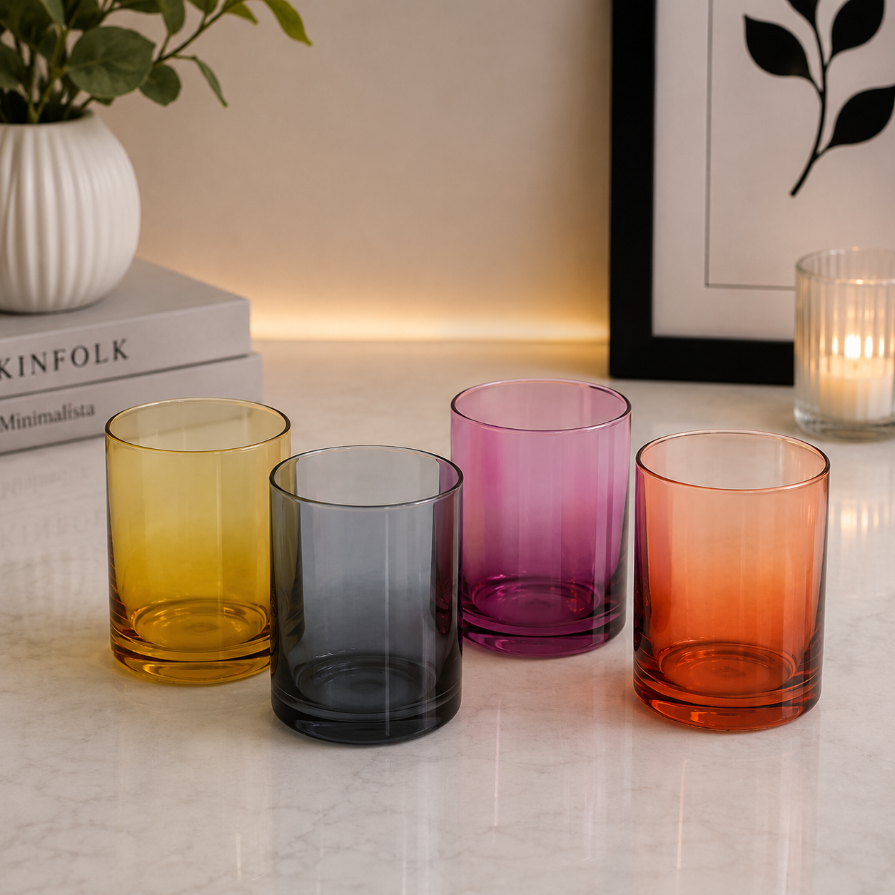Danny Home 4Pcs Glass Set – 385ml