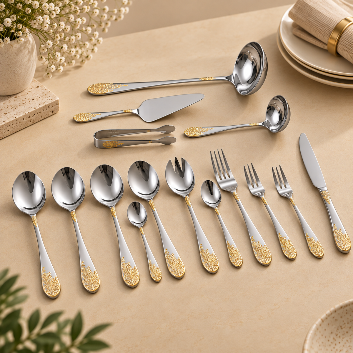 Majestic 72-Piece Stainless Steel Cutlery Set