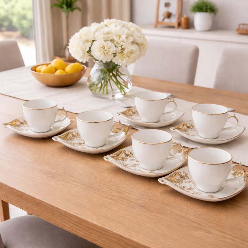 Angela Ceramic Cup Saucer Set