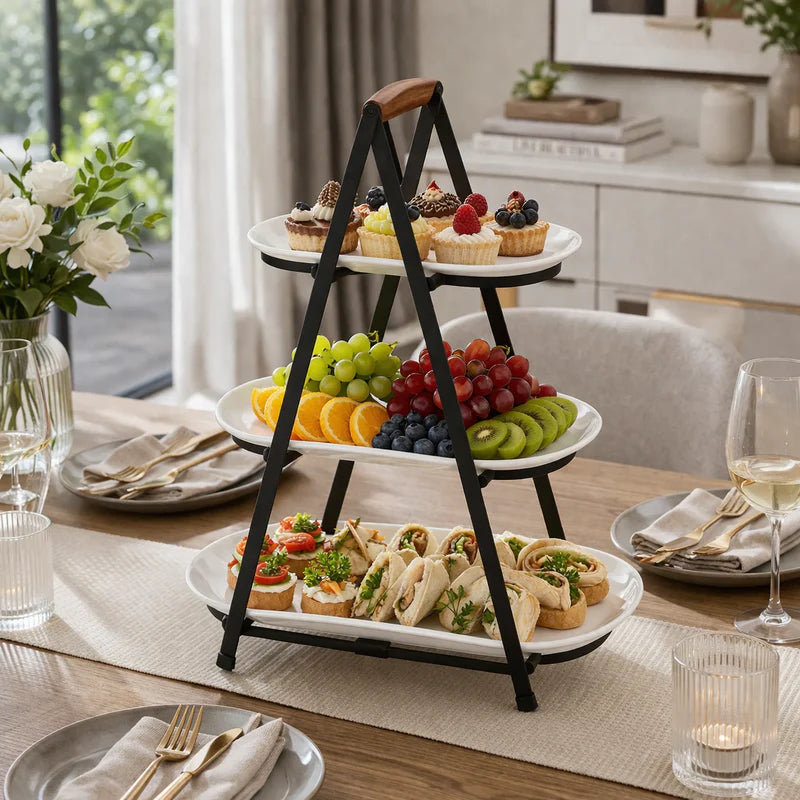 Danny Home 3 Tier Serving Stand & Platter Set