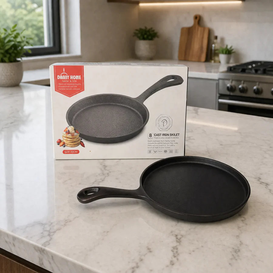 Danny Home Cast Iron Skillet Fry Pan 20.8cm
