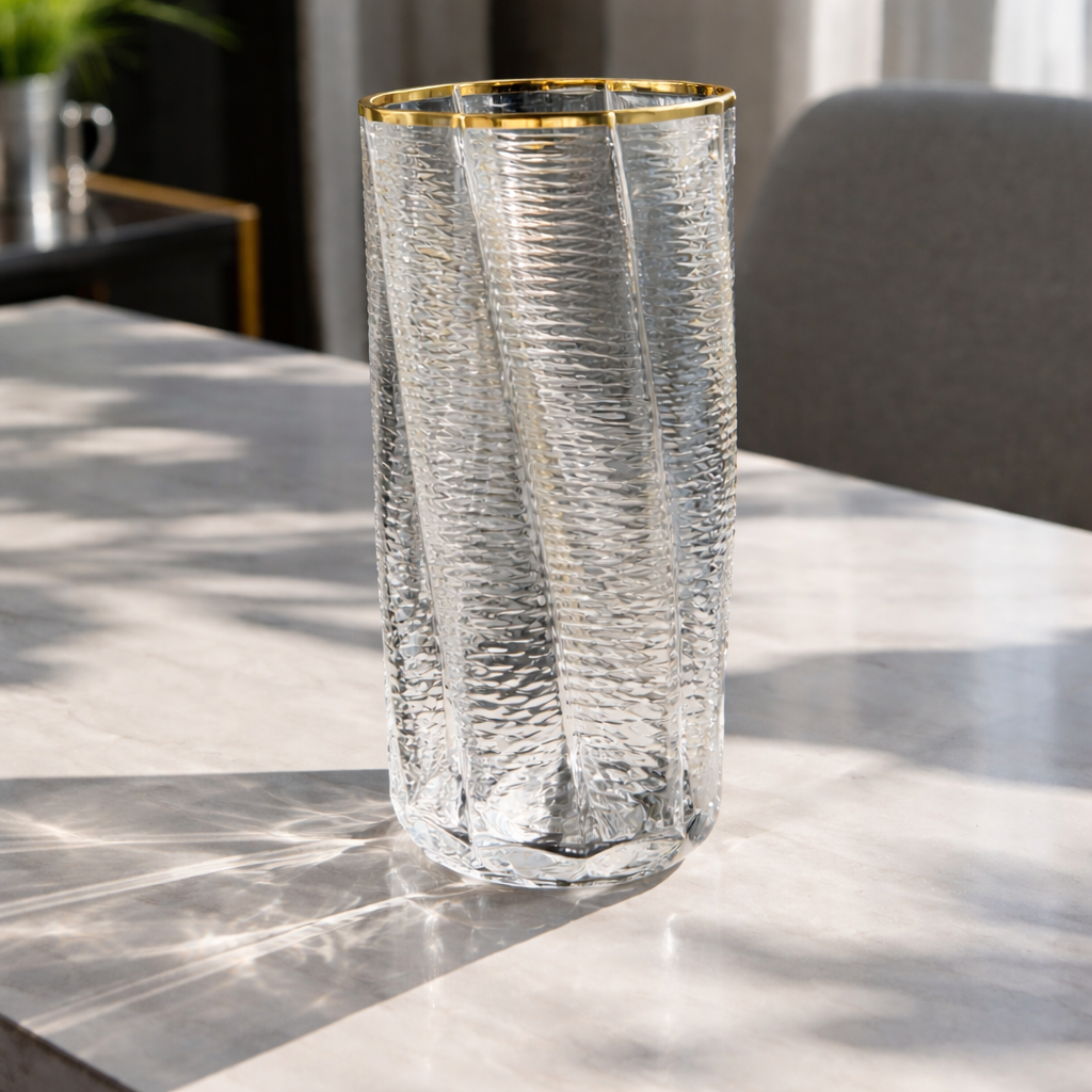 Crystal Glass Curve - Set of 6