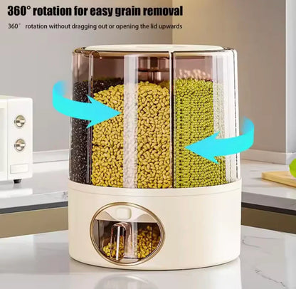 10KG Rotating Multi-Grain Storage Dispenser