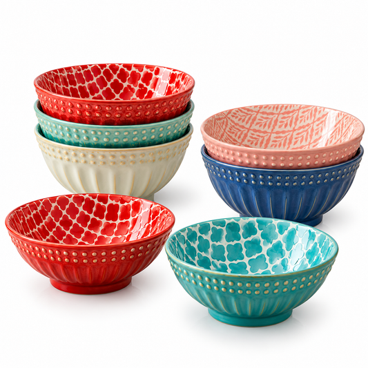 Danny Home Bohemian Design Soup Bowls 6pcs 15.6cm