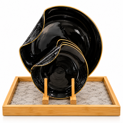 Noir Elegance 7Pcs Handmade Cake Set