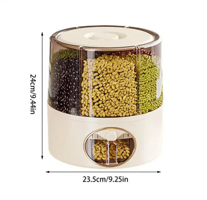 5KG Rotating Multi-Grain Storage Dispenser