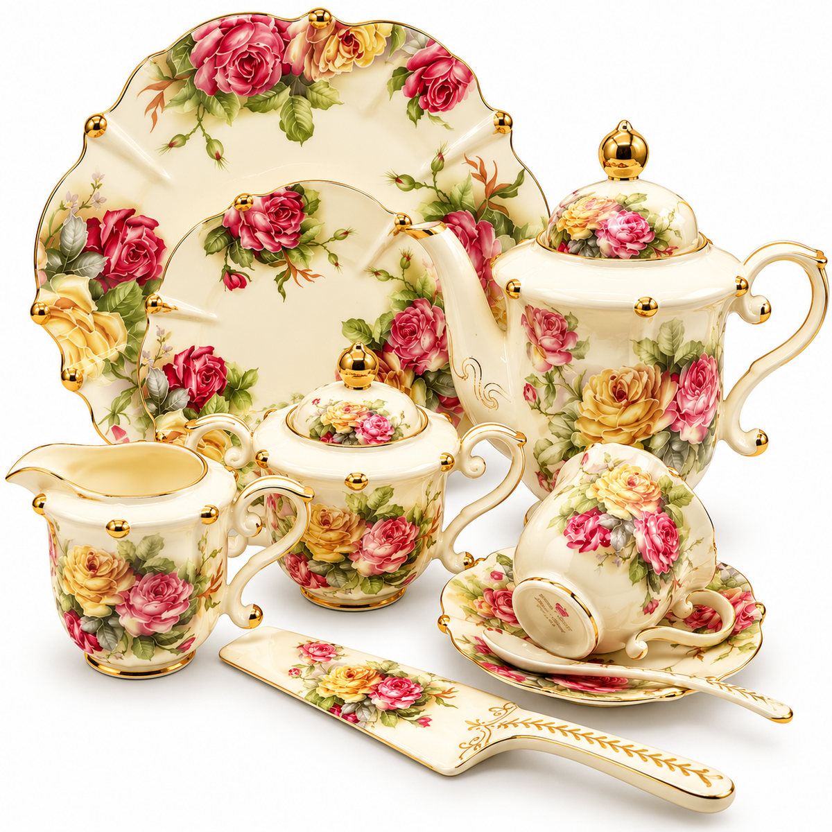 Royal Albert 31 Pcs Tea Set – Royal Rose