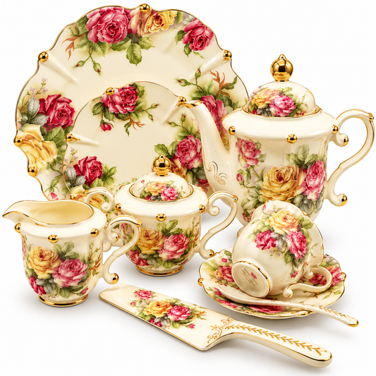Royal Albert 31 Pcs Tea Set – Royal Rose