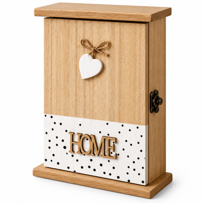 Rustic Home Wooden Key Holder Box