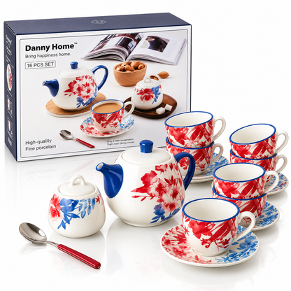 Danny Home Porcelain Tea Set 16pcs