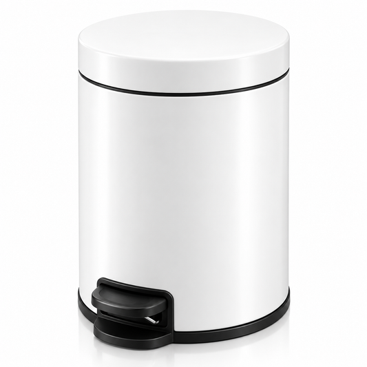 Danny Home Pedal Trash Can – 12L (White)