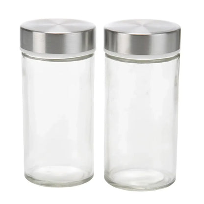 Revolving Glass Spice Jar Set Rack (12 Pc.)