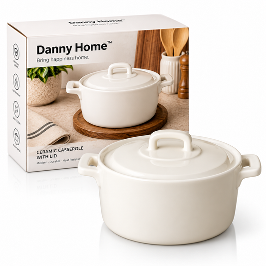 Danny Home Porcelain Casserole Pot 1.2L