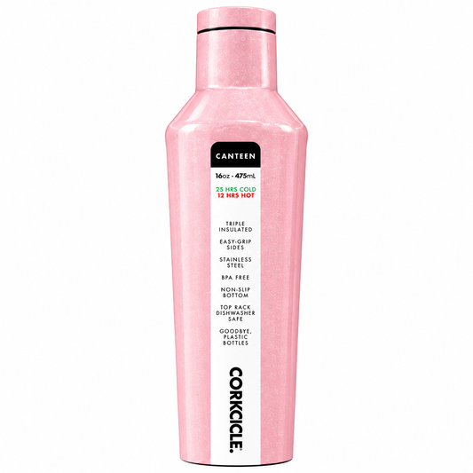 Corkcicle Blush Spark Stainless Steel Water Bottle – 16oz