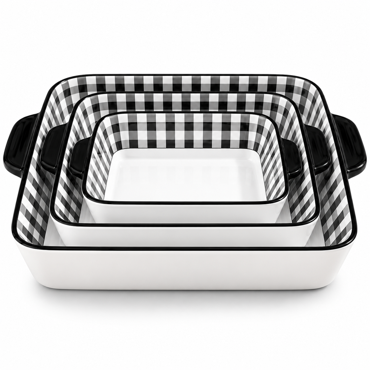 Premium Ceramic Baking Dish Set – 3 Pcs