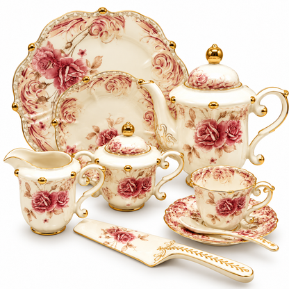 Royal Albert 31 Pcs Tea Set – Rose Blossom