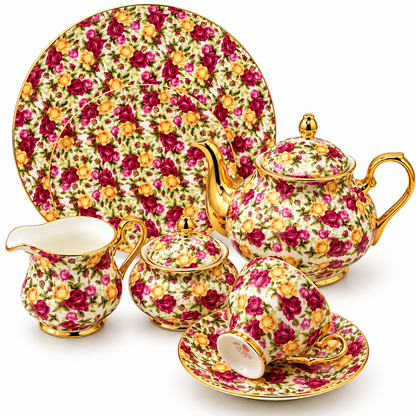 Royal Albert 24 Pcs Tea Set – Rose Meadow