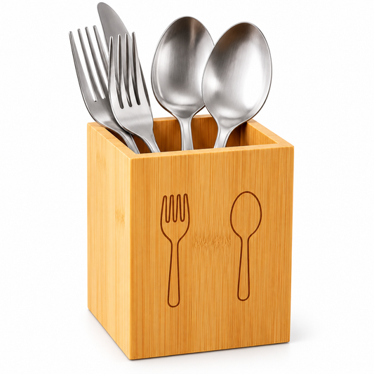 Wooden Utensil Organizer