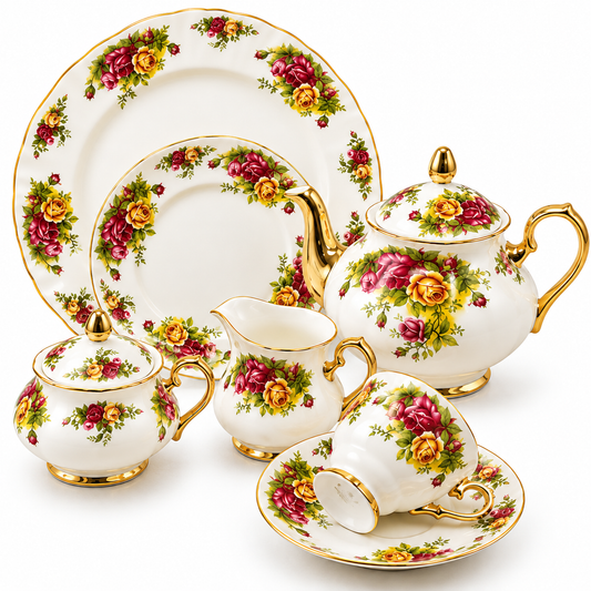 Royal Albert 24 Pcs Tea Set – Royal Rose