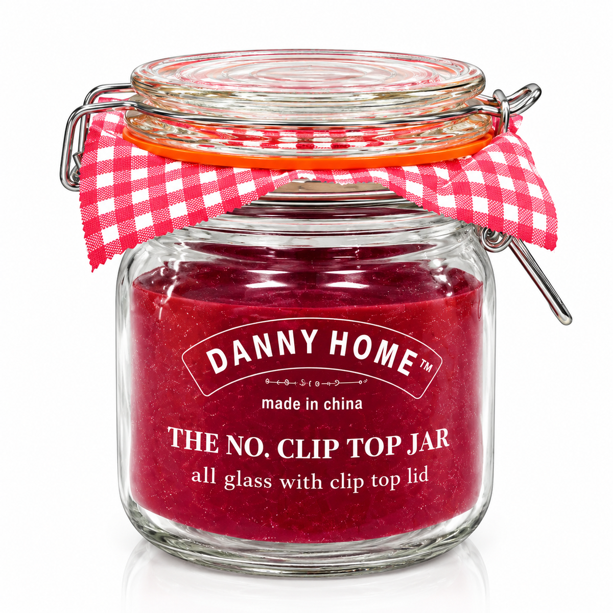 Danny Home Clip Top Glass Storage Jar – 9 × 14 cm