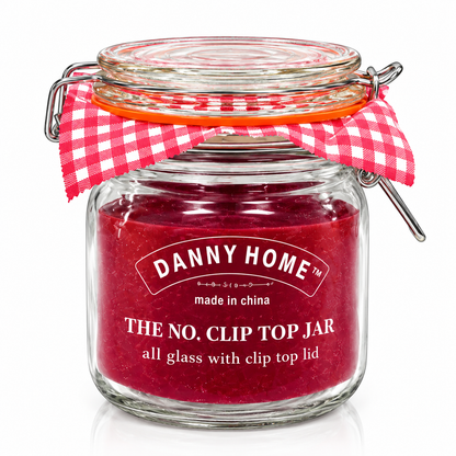 Danny Home Clip Top Glass Storage Jar – 9 × 14 cm