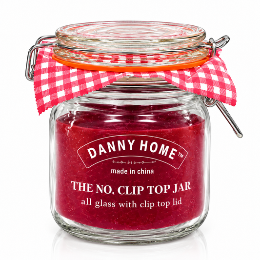 Danny Home Clip Top Glass Storage Jar – 9 × 14 cm