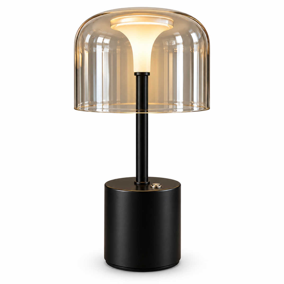 Obsidian Halo Glass Table Lamp