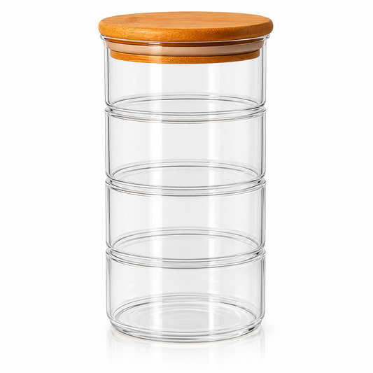 4 Layer Glass Food Container