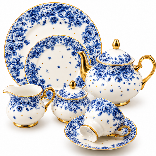 Royal Albert 24 Pcs Tea Set – Blue Rose