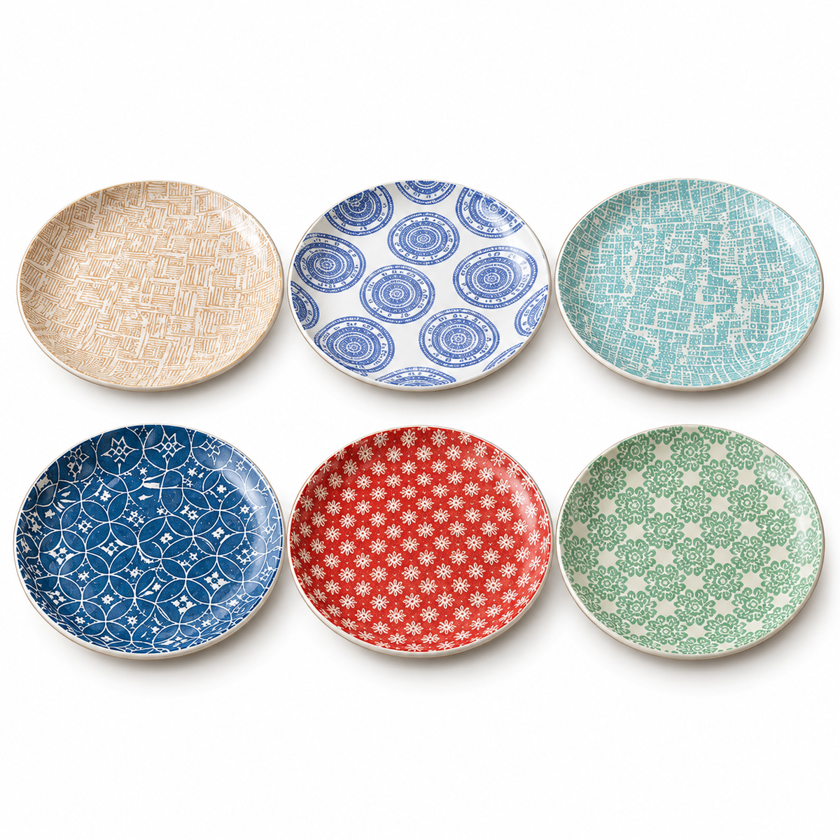 Danny Home Premium 10.5" Porcelain Dinner Plate – Elegant Pattern Series