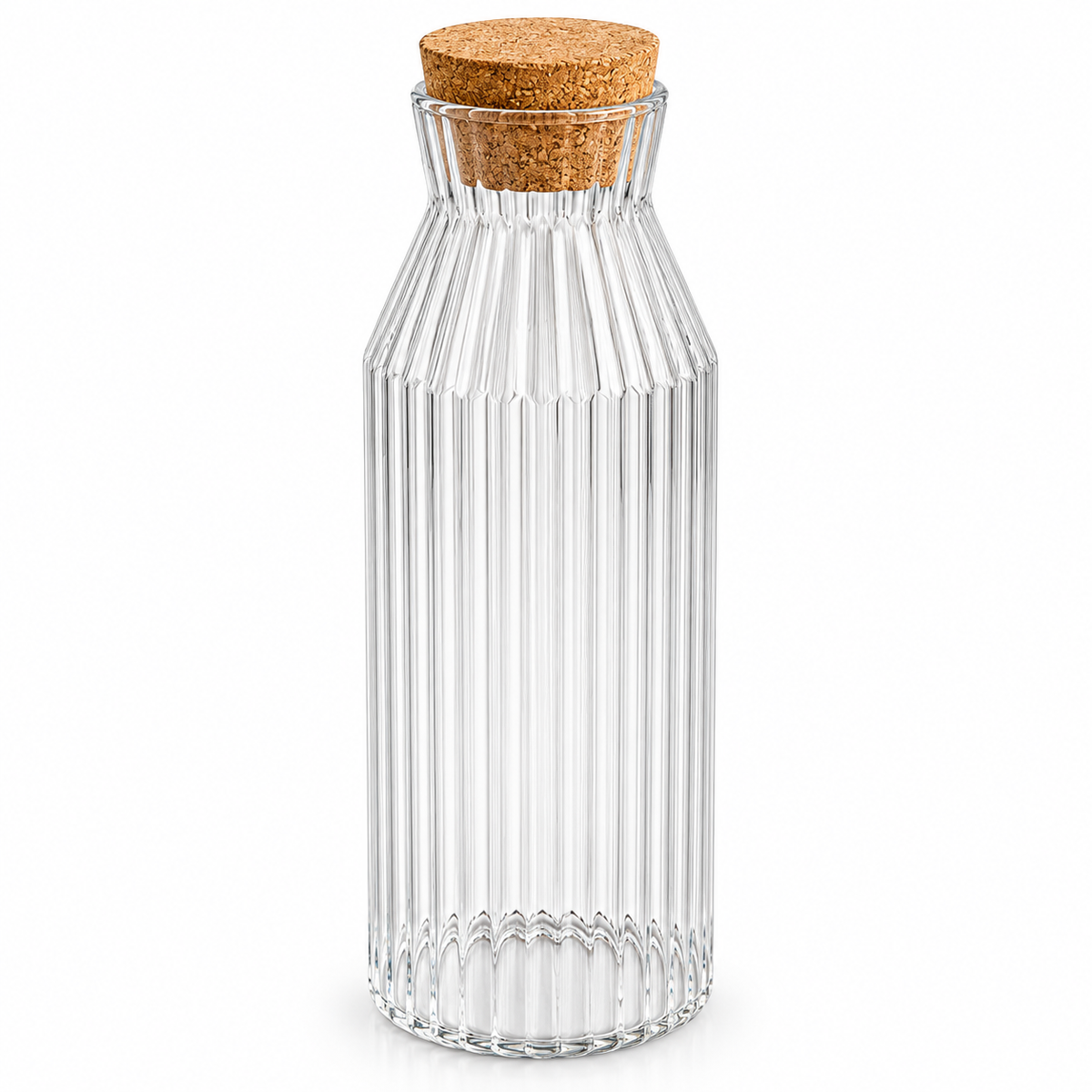 1 Liter Cork Glass Storage Bottle - Lining
