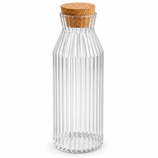 1 Liter Cork Glass Storage Bottle - Lining