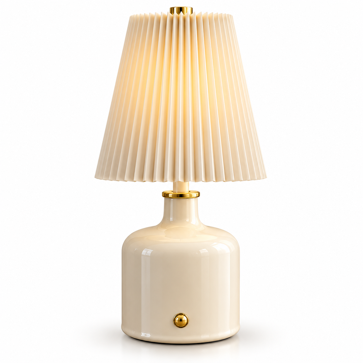 Aurora Pleated Ceramic Table Lamp