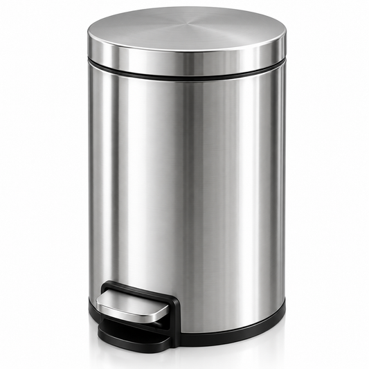 Danny Home Stainless Steel Pedal Trash Can – 12L