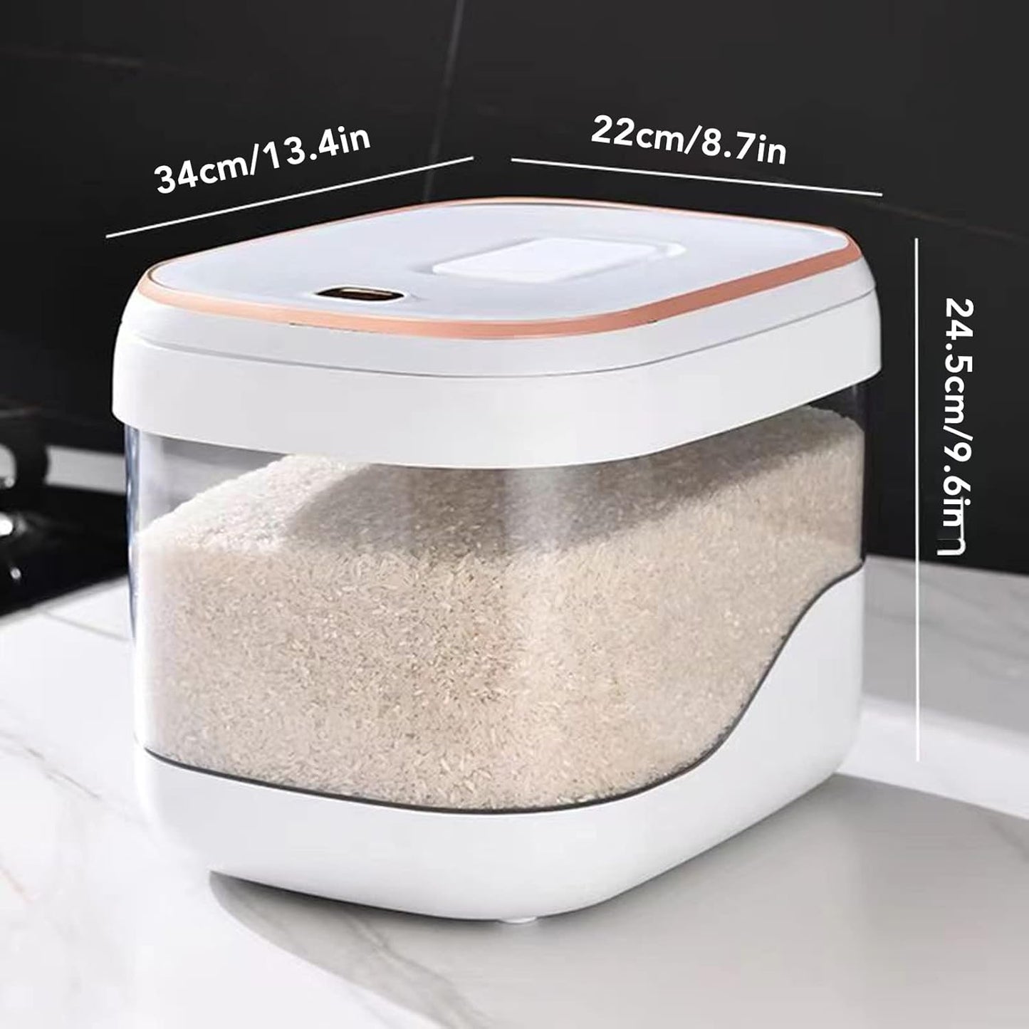 10KG Large Capacity Airtight Rice Storage Container