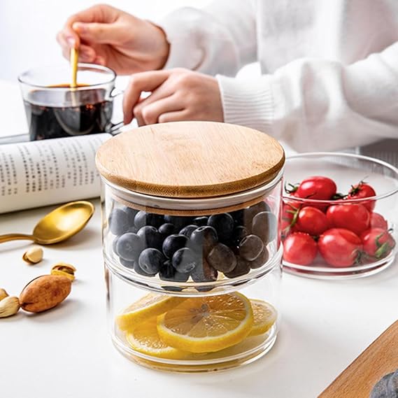 4 Layer Glass Food Container