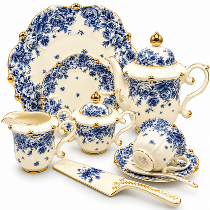 Royal Albert 31 Pcs Tea Set – Blue Rose