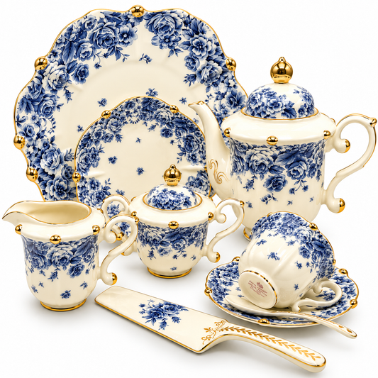 Royal Albert 31 Pcs Tea Set – Blue Rose