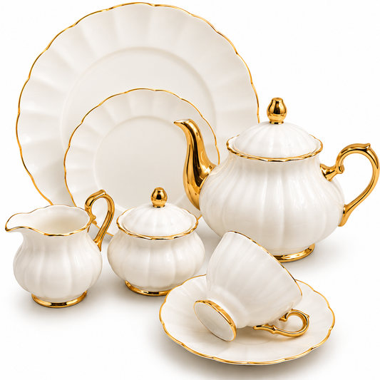 Royal Albert 24 Pcs Tea Set – Pure Ivory
