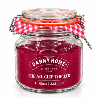 Danny Home Clip Top Glass Storage Jar – 1L