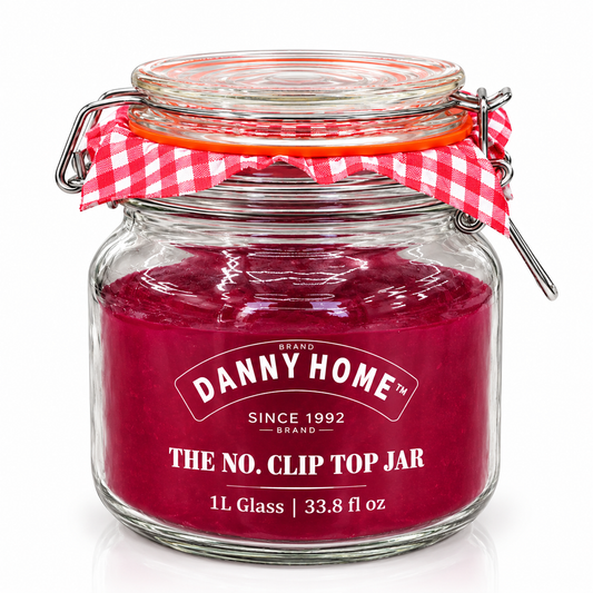 Danny Home Clip Top Glass Storage Jar – 1L