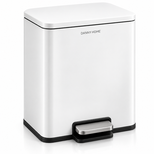 Danny Home Pedal Trash Can – 30L (White)