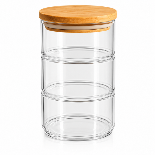 3 Layer Glass Food Container