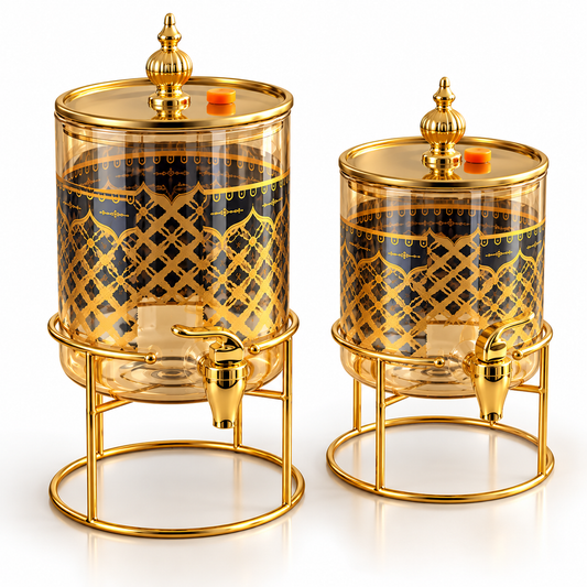 Royal Gold Printed Juice Dispenser