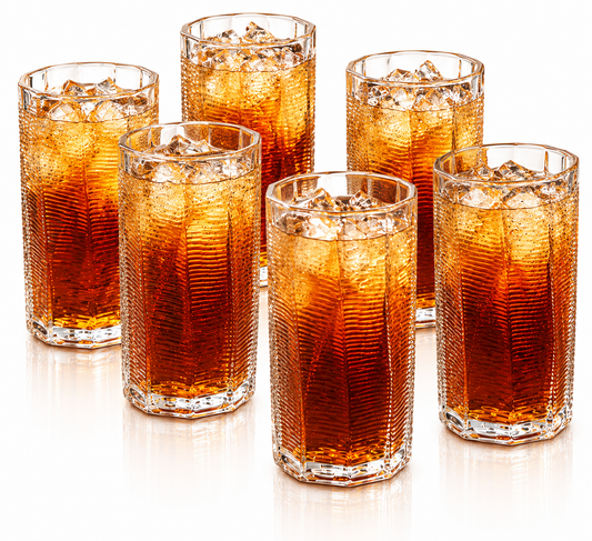 Crystal Glass Curve - Set of 6