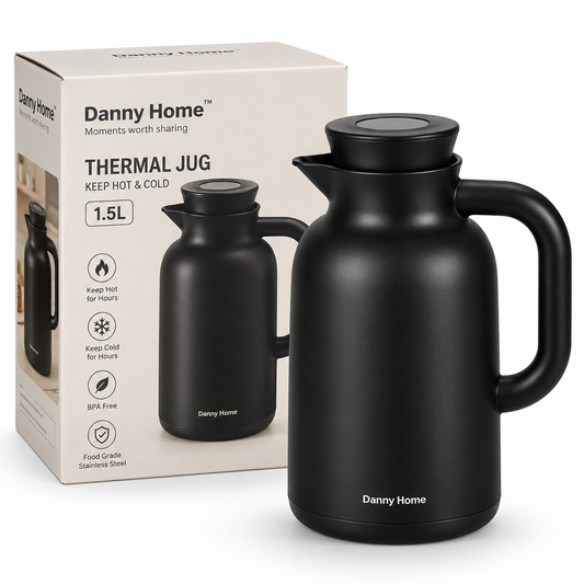 Danny Home Double Wall Glass Vacuum Jug 1.0L