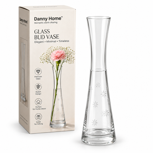 Danny Home Glass Plant Vase 17.2cm