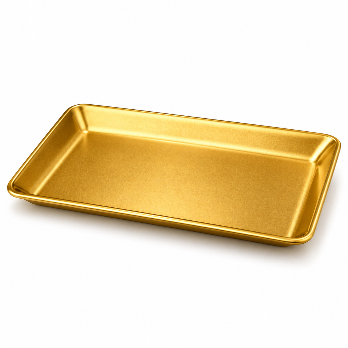 Luxury Golden Rectangular Serving Tray – 32 × 16cm